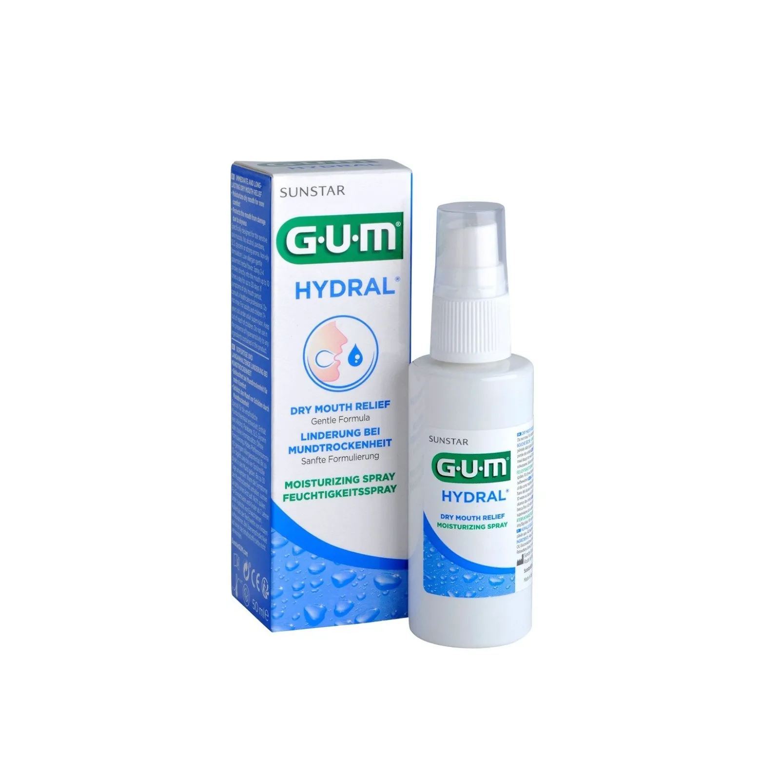 GUM Hydral Dry Mouth Relief Moisturizing Spray 50ml (1.69floz)