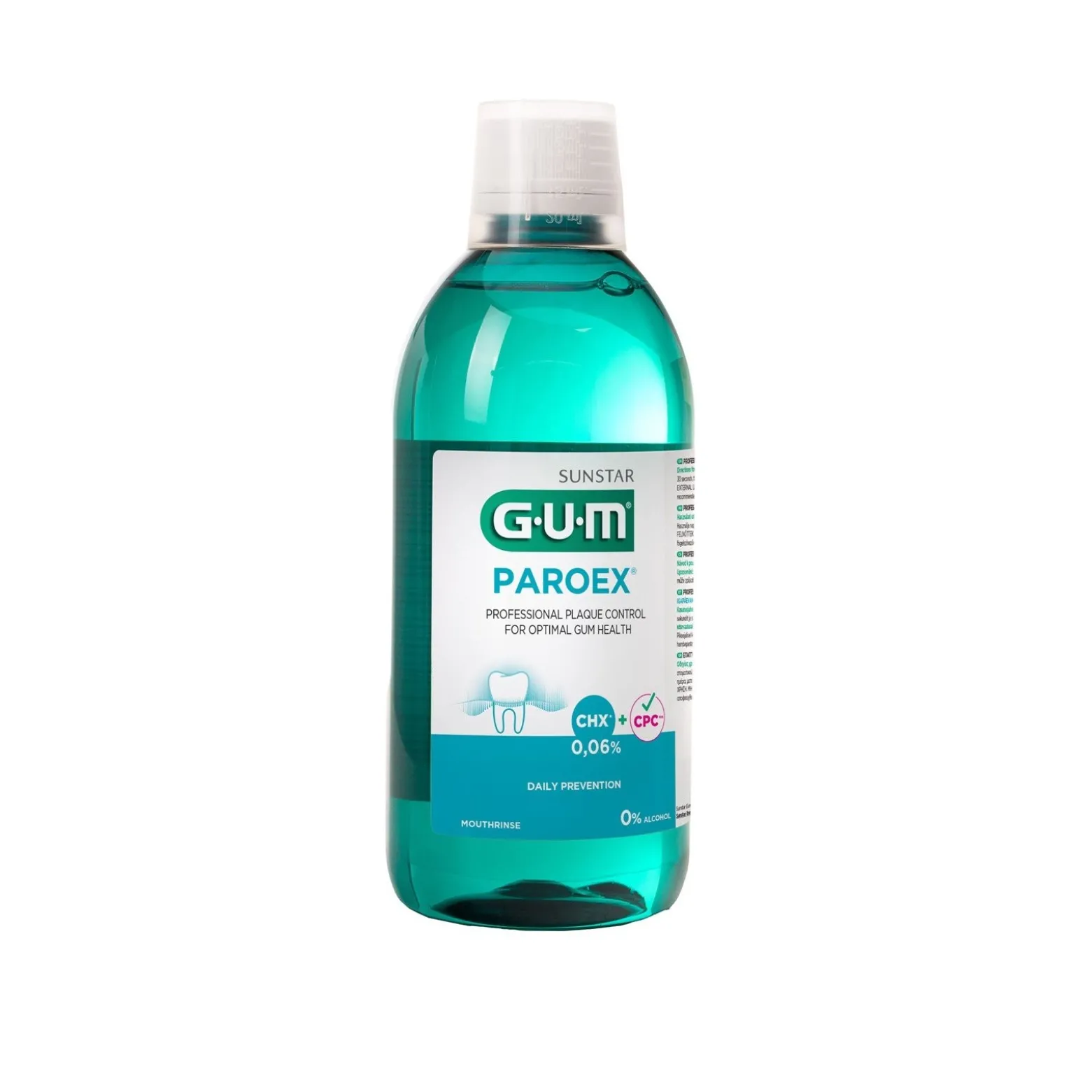 GUM Paroex 0.06% Daily Prevention Mouthwash 500ml (16.9floz)