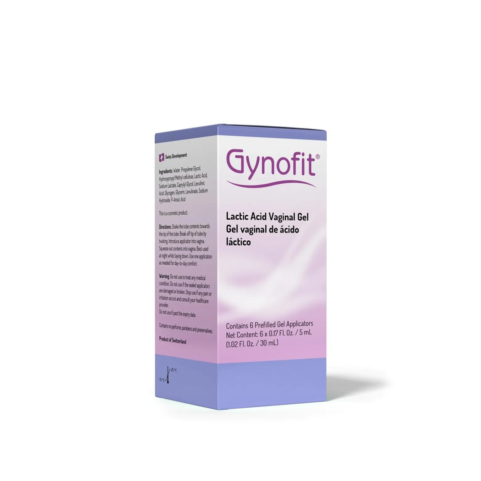 Gynofit Lactic Acid Vaginal Gel 5ml x6 (0.17floz)