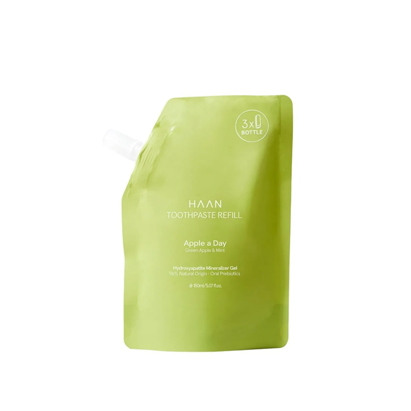 HAAN Apple a Day Green Apple & Mint Toothpaste Refill 150ml (5.07floz)