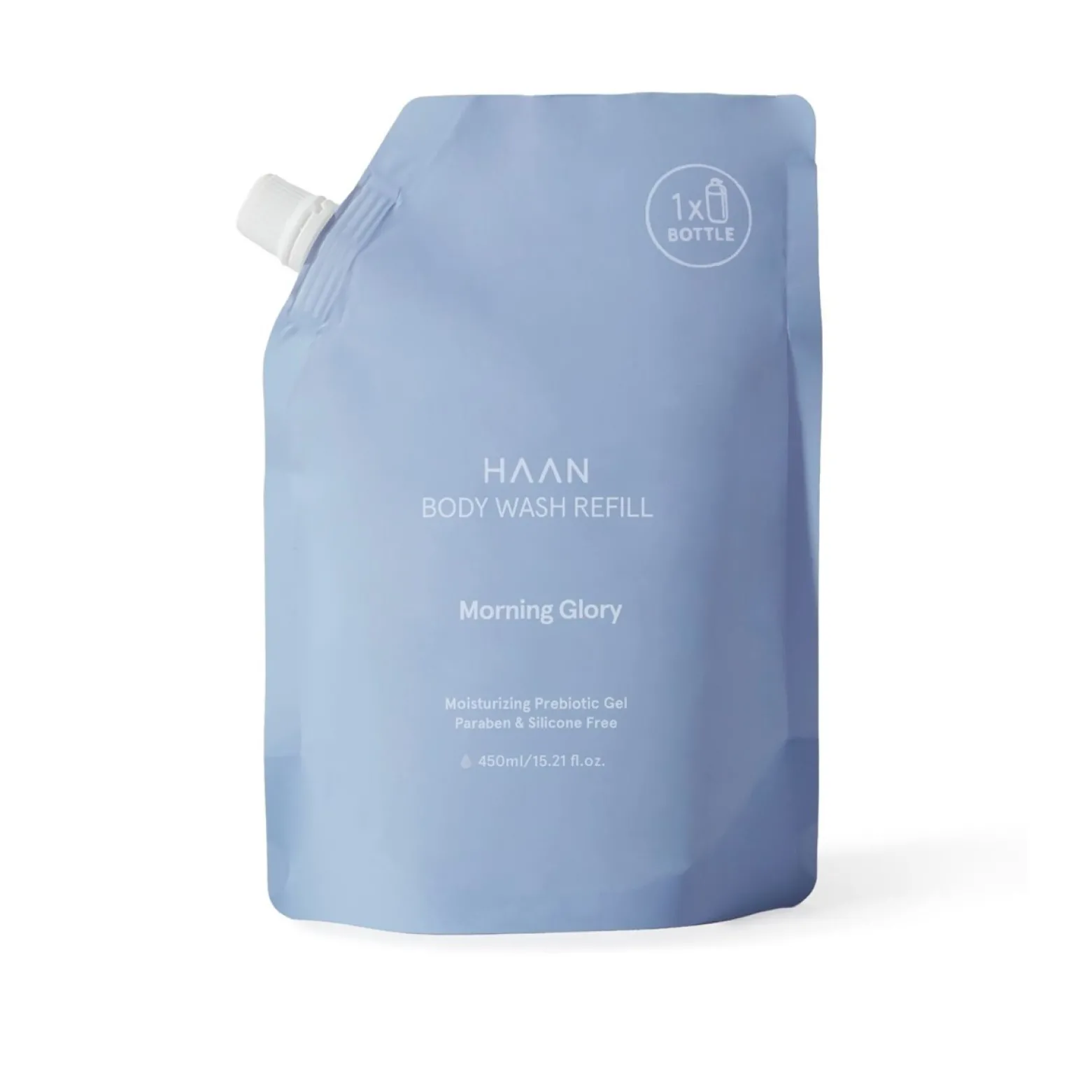 HAAN Morning Glory Moisturizing Prebiotic Body Wash Refill 450ml (15.21floz)