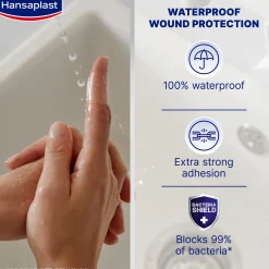 Hansaplast Aqua Protect Waterproof Wound Plasters x40