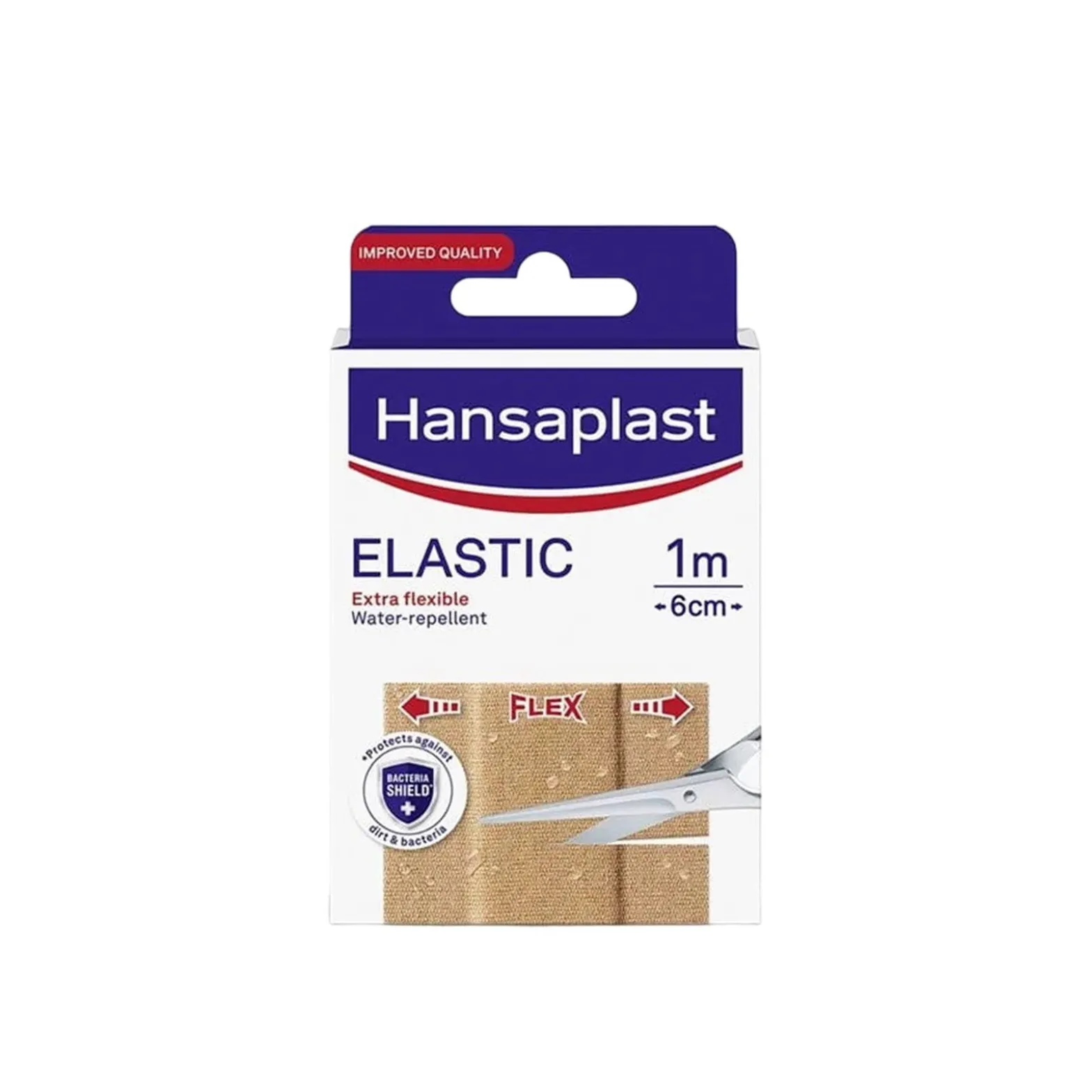 Hansaplast Elastic Extra Flexible Water Resistant Plasters 1mx6cm (1.1ydx2.4in)