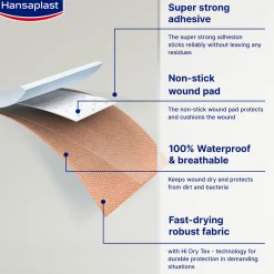 Hansaplast Extra Power Waterproof Plasters x20