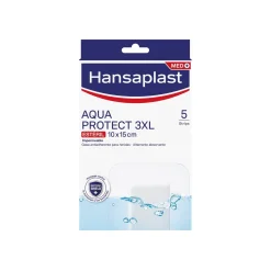 Hansaplast Med+ Aqua Protect 3XL Sterile Waterproof Wound Plasters x5