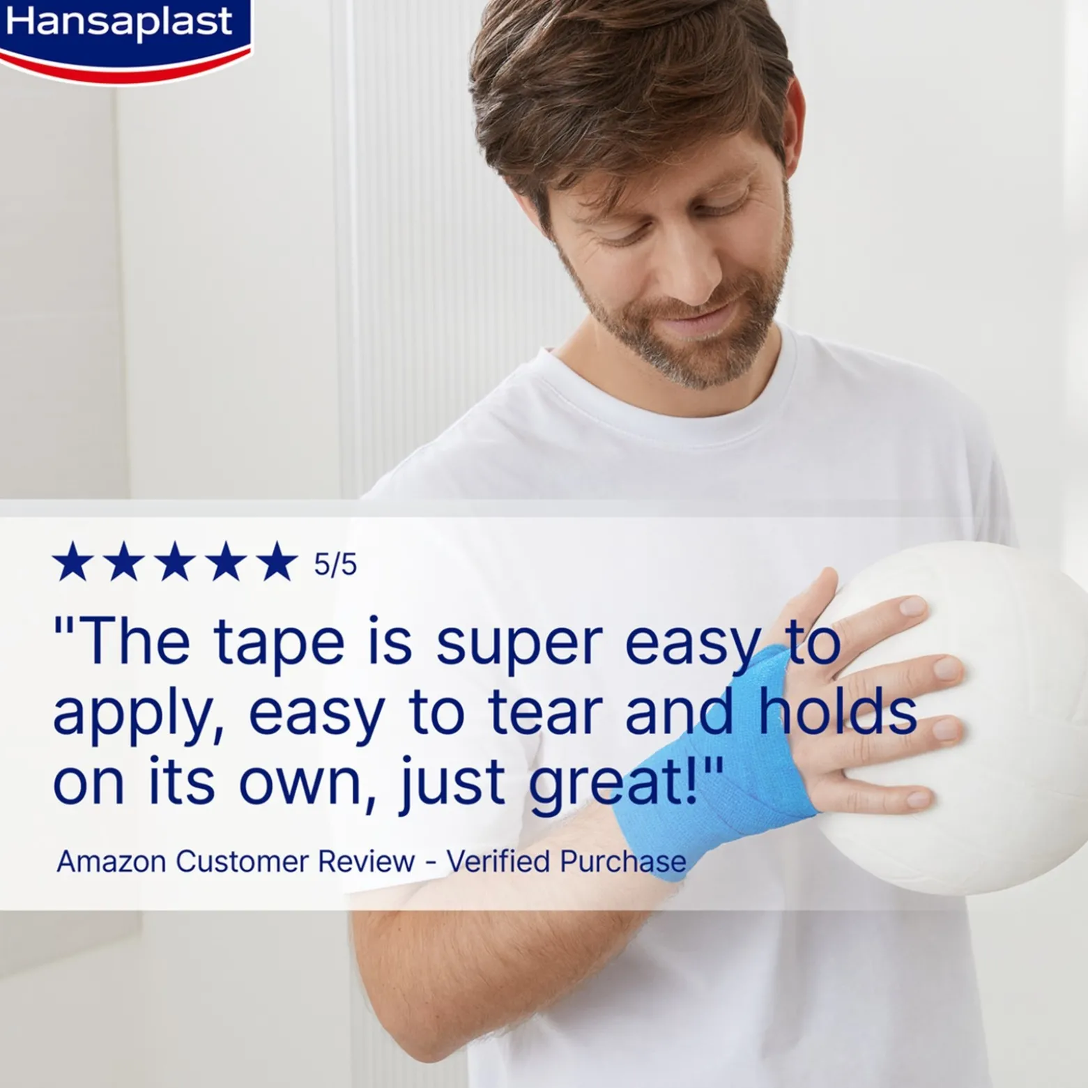 Hansaplast Med+ Cohesive Bandage 4mx6cm x1 (4.4ydx2.4in)