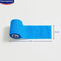 Hansaplast Med+ Cohesive Bandage 4mx6cm x1 (4.4ydx2.4in)
