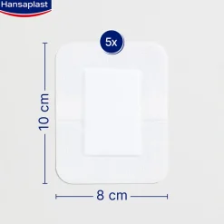 Hansaplast Med+ Sensitive XXL Sterile Plasters x5