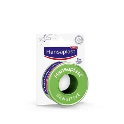 Hansaplast Med+ Sensitive Fixation Tape 5mx2.5cm (5.5ydx1.0in)