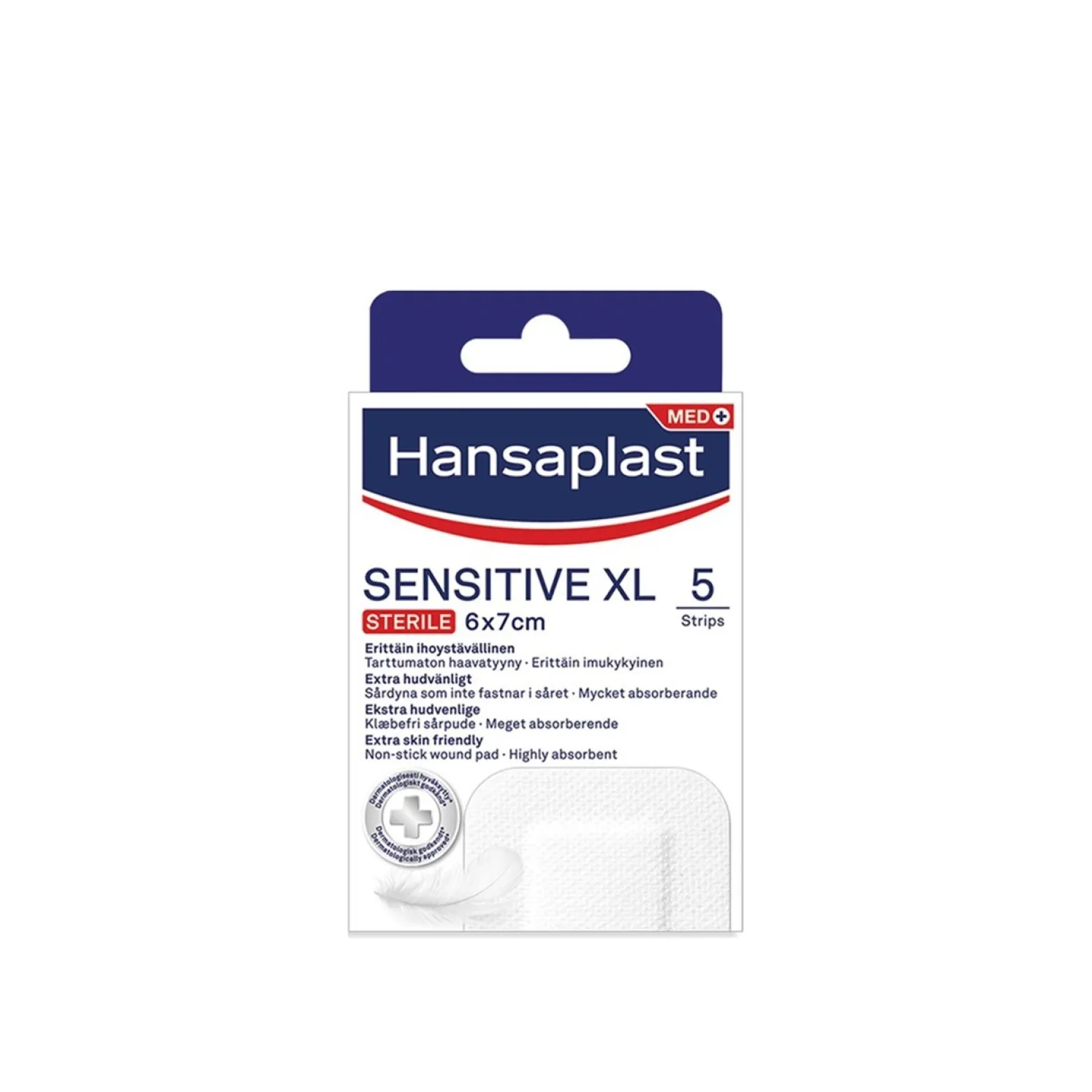 Hansaplast Med+ Sensitive XL Sterile Plasters x5