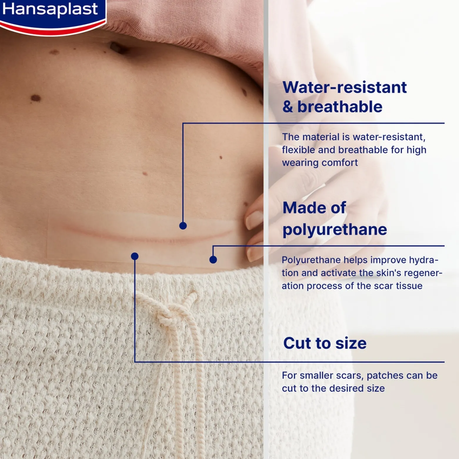 Hansaplast Scar Reducer Self-Adhesive Patches x21