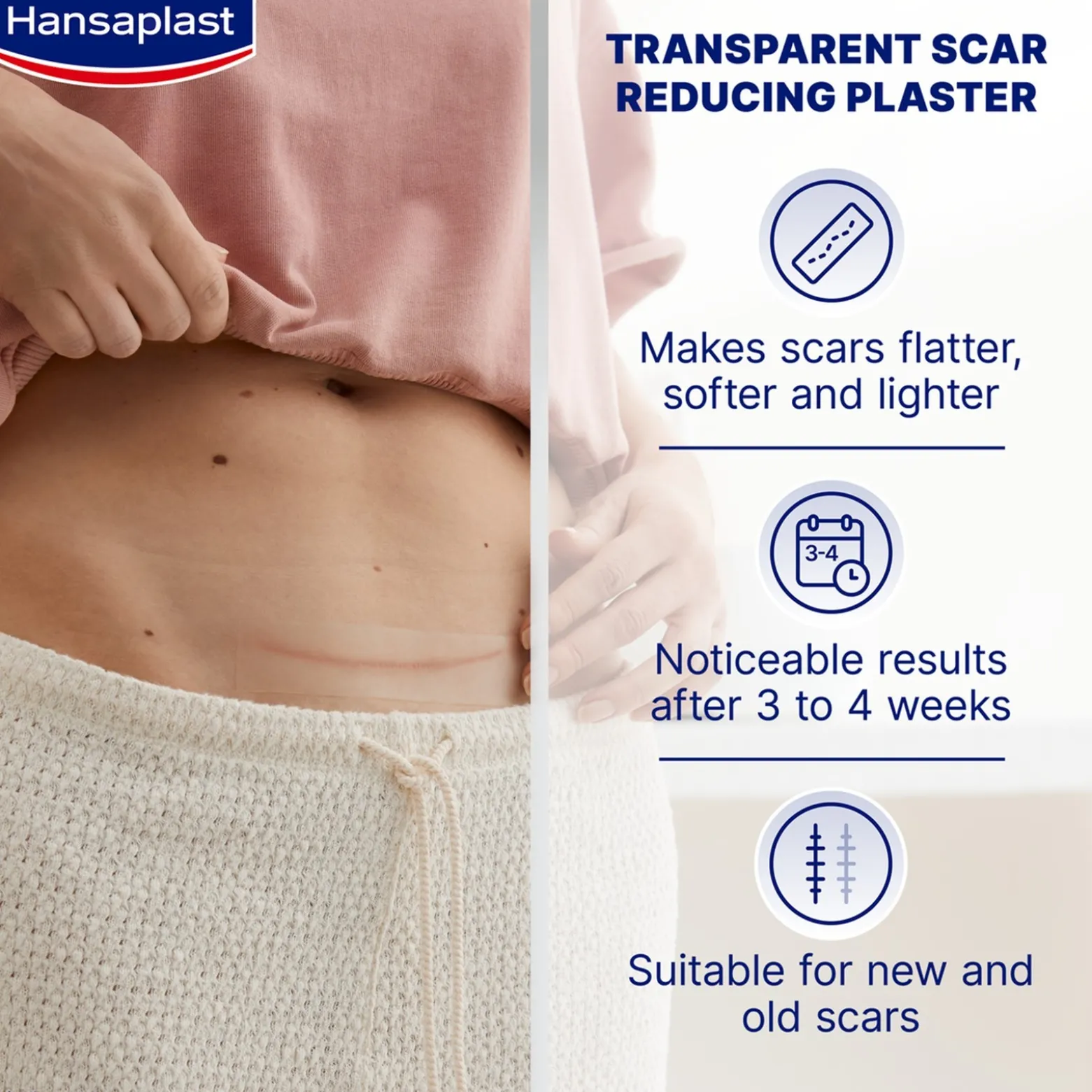 Hansaplast Scar Reducer XL Self-Adhesive Patches x21
