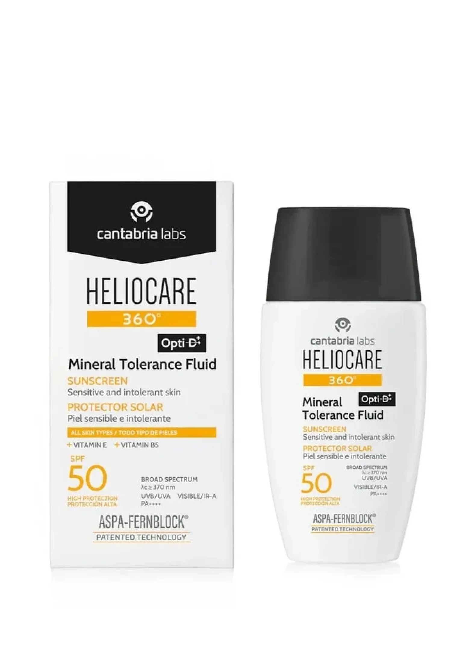 Heliocare 360 Mineral Tolerance Fluid SPF50 Sunscreen 50ml (1.69floz)