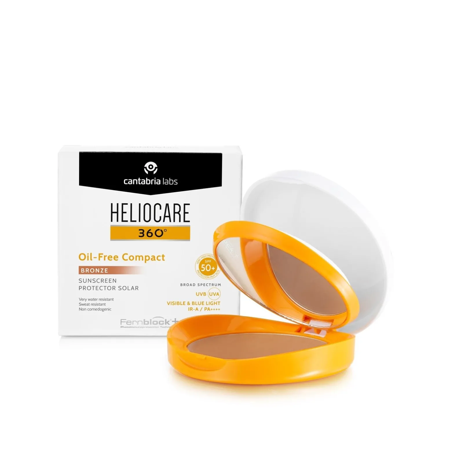 Heliocare 360 Oil-Free Compact Sunscreen SPF50+ Bronze 10g (0.35oz)