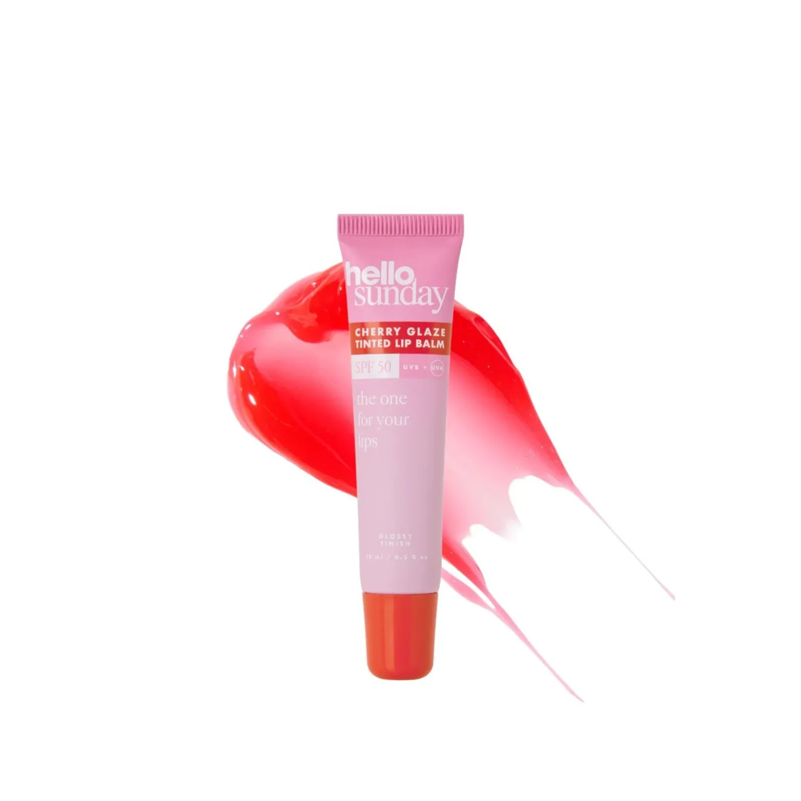 Hello Sunday The One for Your Lips Tinted Lip Balm SPF50 Cherry Glaze 15ml (0.5floz)
