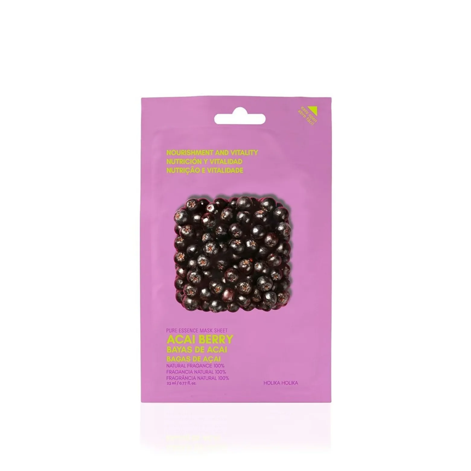 Holika Holika Pure Essence Mask Sheet Acai Berry 23ml (0.78floz)