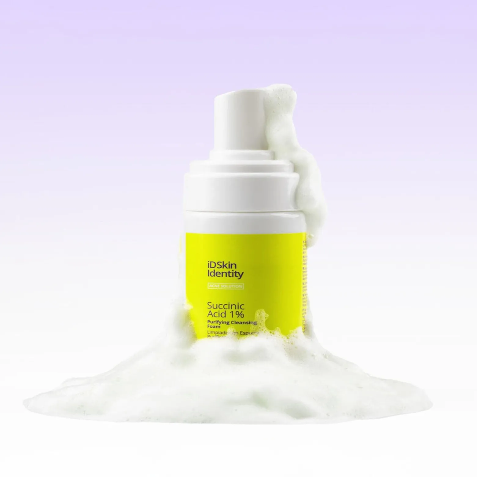 iD Skin Identity Acne Solution Succinic Acid 1% Purifying Cleansing Foam 100ml (3.38floz)