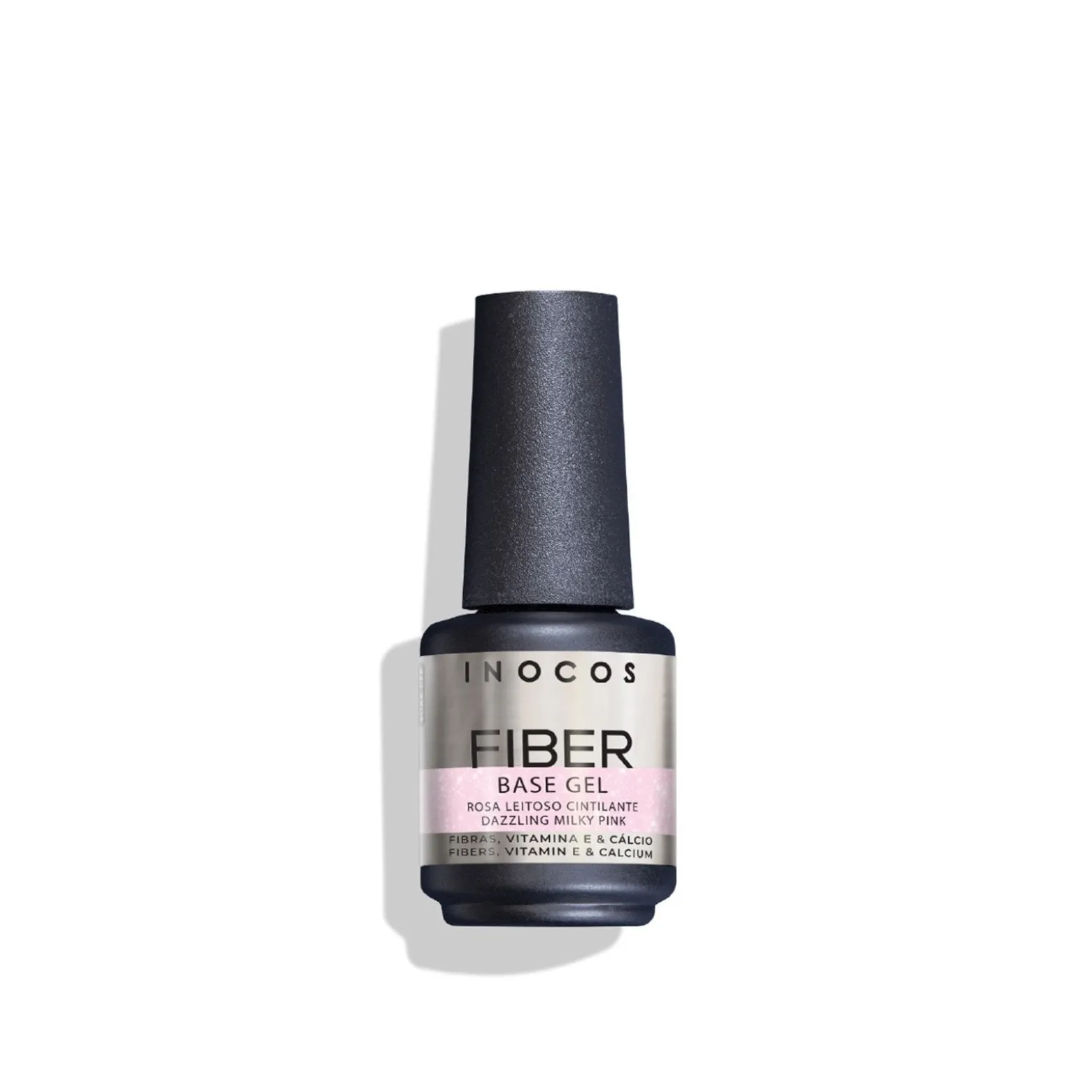 INOCOS Fiber Base Gel Dazzling Milky Pink 15ml (0.5floz)