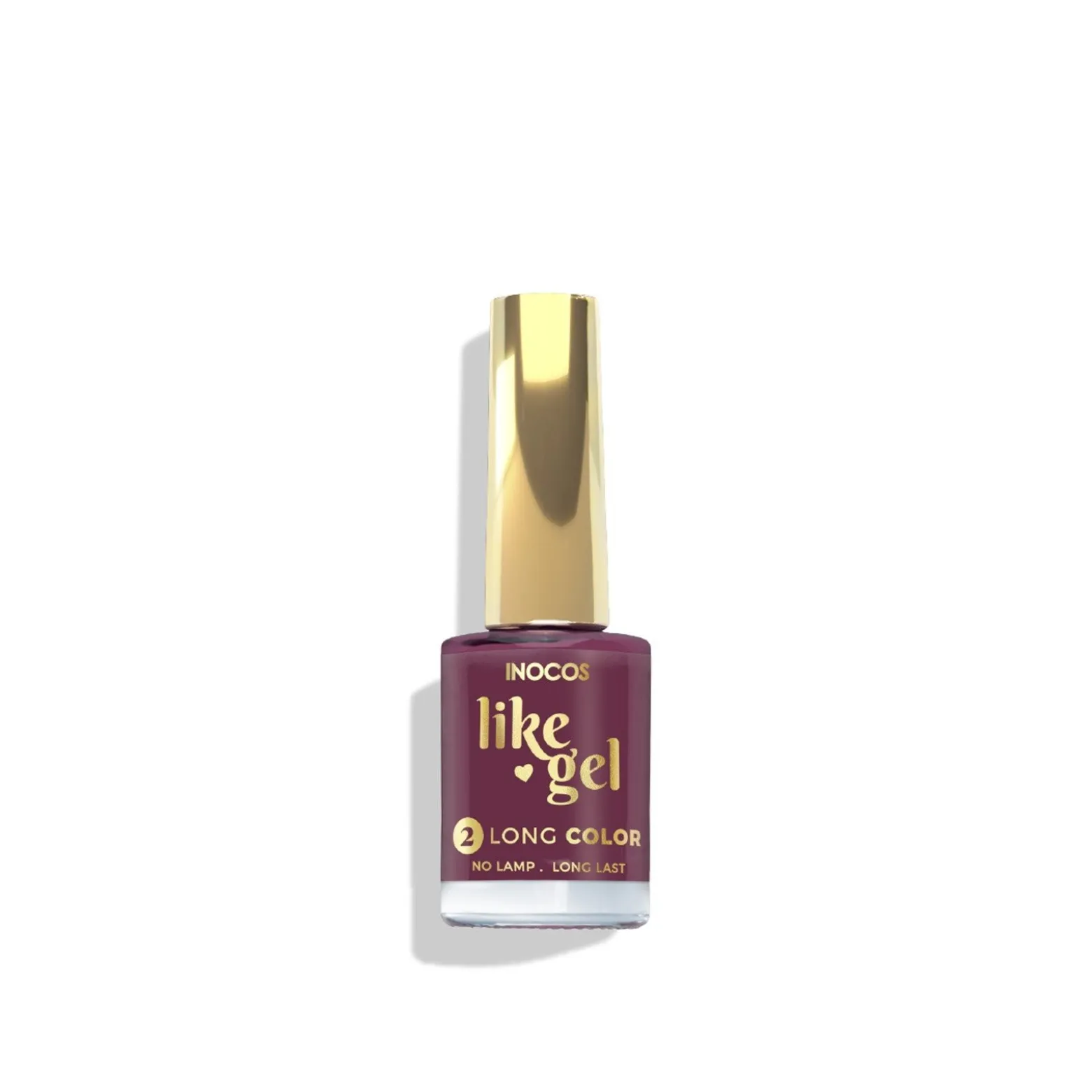 INOCOS Like Gel 2 Long Color Nail Polish 139 Aubergine Purple 11ml (0.37floz)