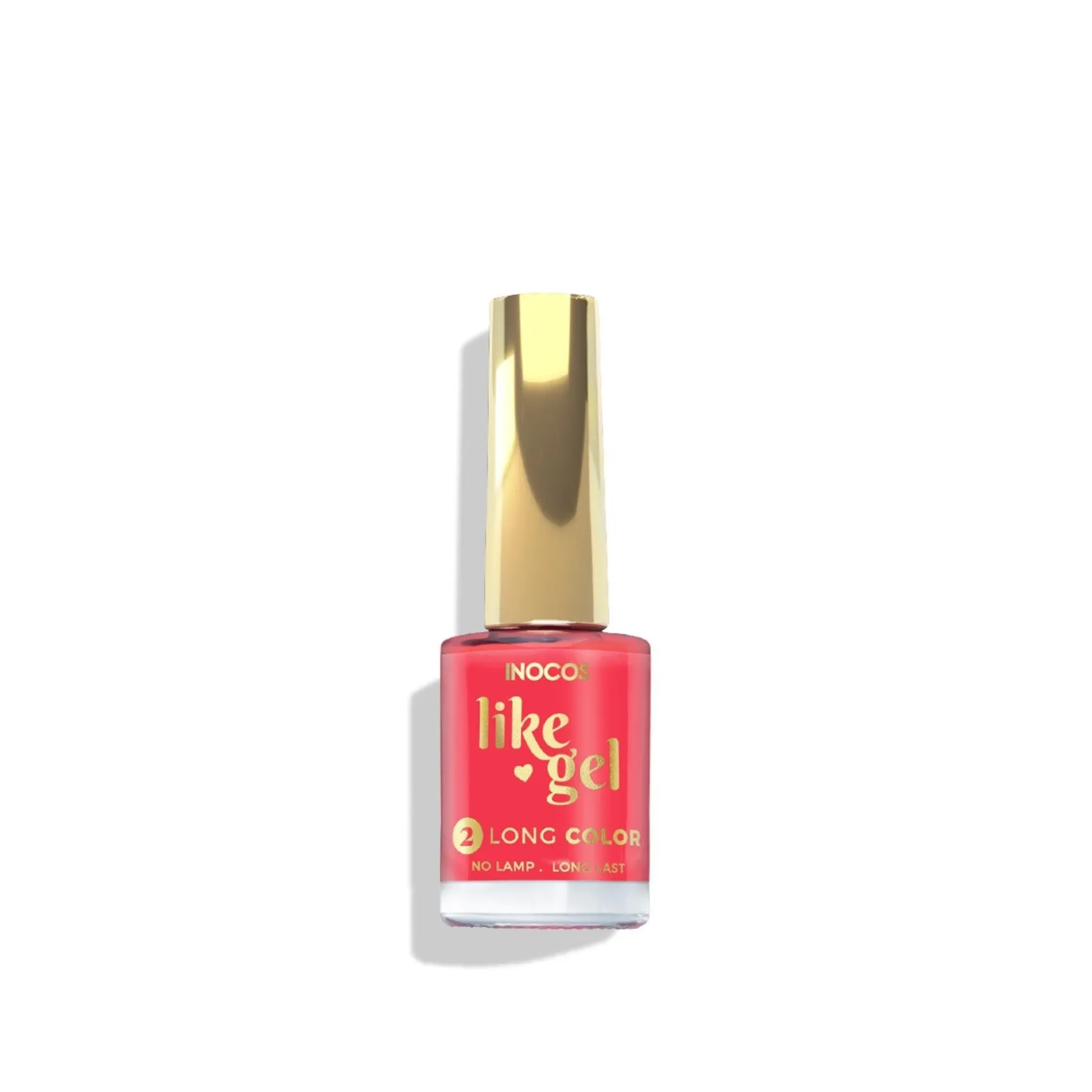 INOCOS Like Gel 2 Long Color Nail Polish 145 Electric Grapefruit 11ml (0.37floz)
