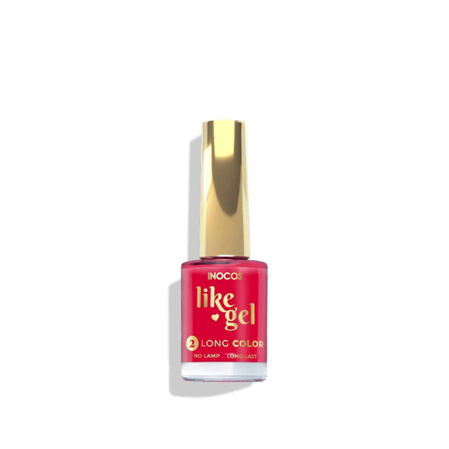 INOCOS Like Gel 2 Long Color Nail Polish 122 Spicy Red 11ml (0.37floz)