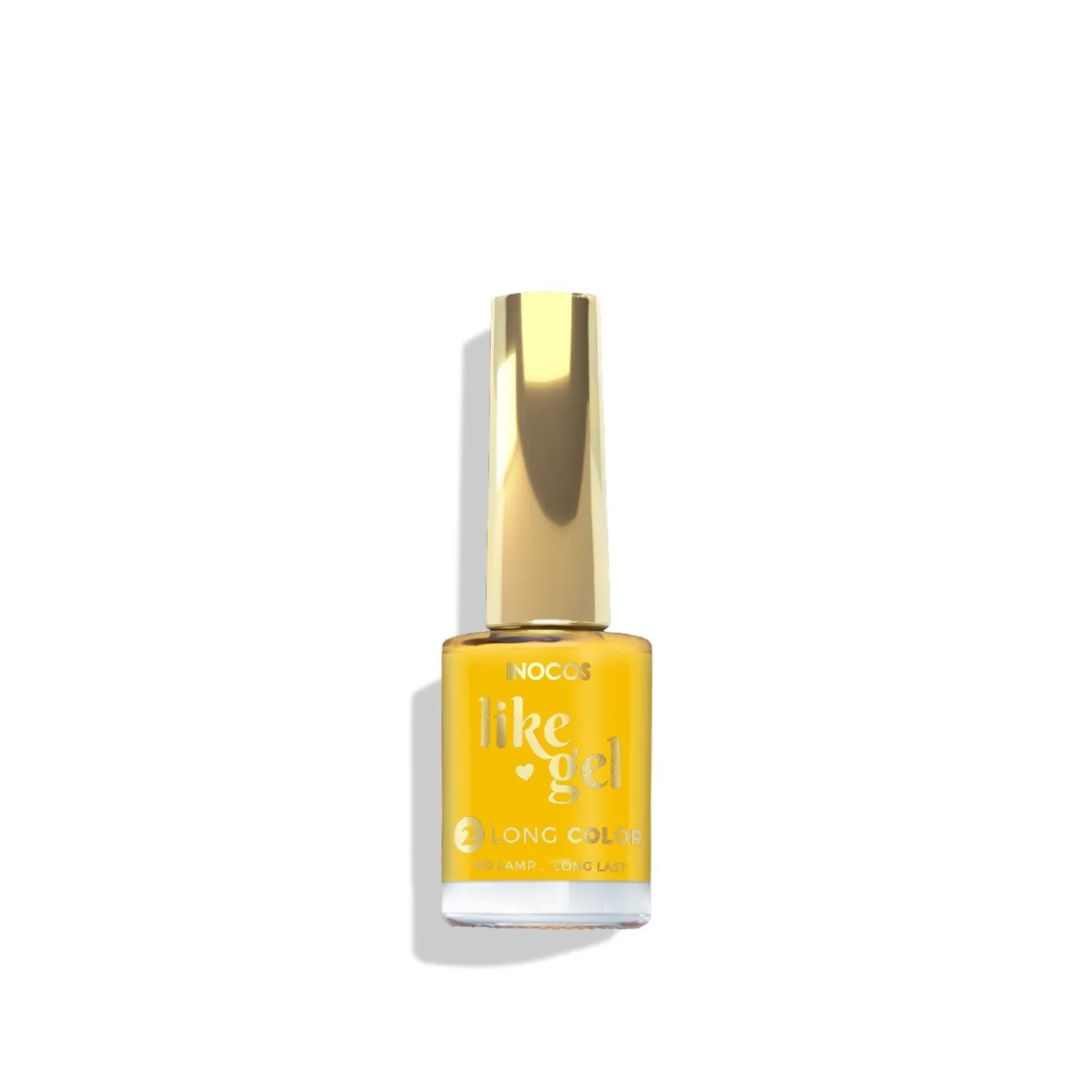 INOCOS Like Gel 2 Long Color Nail Polish 118 Bright Yellow 11ml (0.37floz)