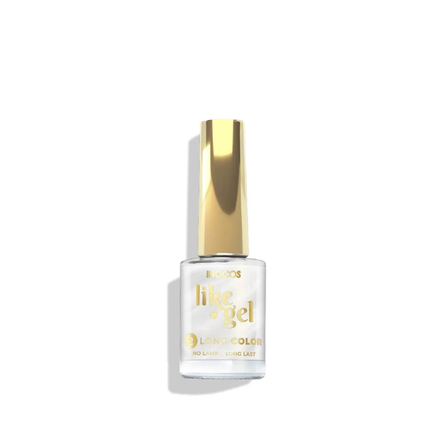 INOCOS Like Gel 2 Long Color Nail Polish 104 Milky White 11ml (0.37floz)