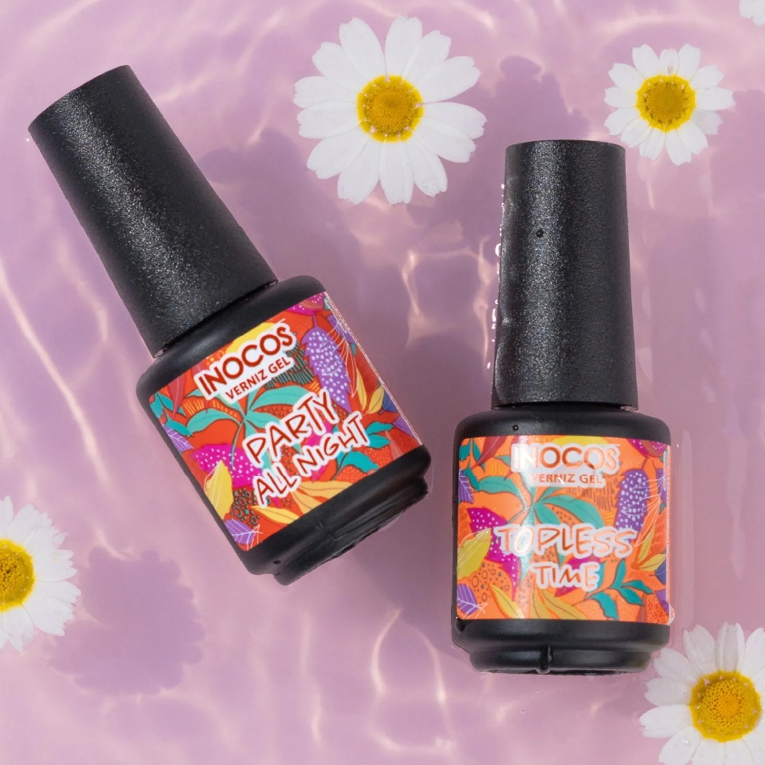 INOCOS Sex On the Beach Topless Time Gel Polish Cocktail Orange 15ml (0.50floz)