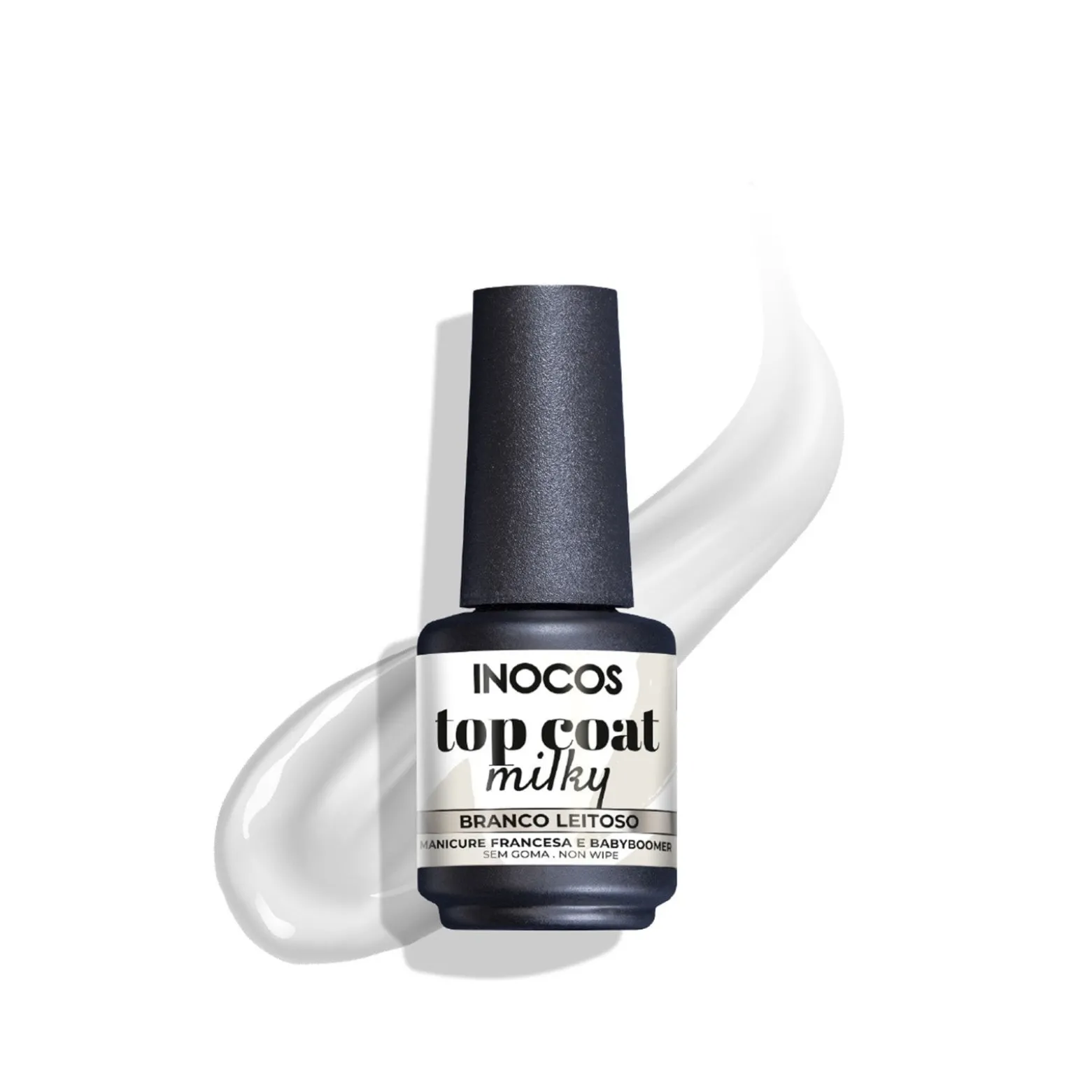 INOCOS White Milky Top Coat 15ml (0.50floz)
