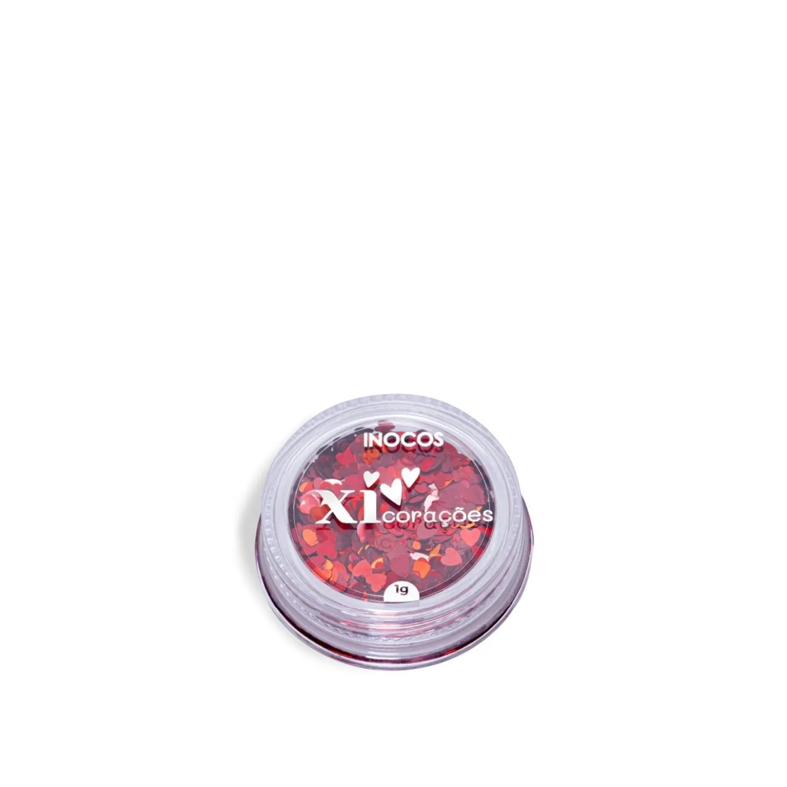 INOCOS Xi-Heart Glitter Red 1g (0.03oz)