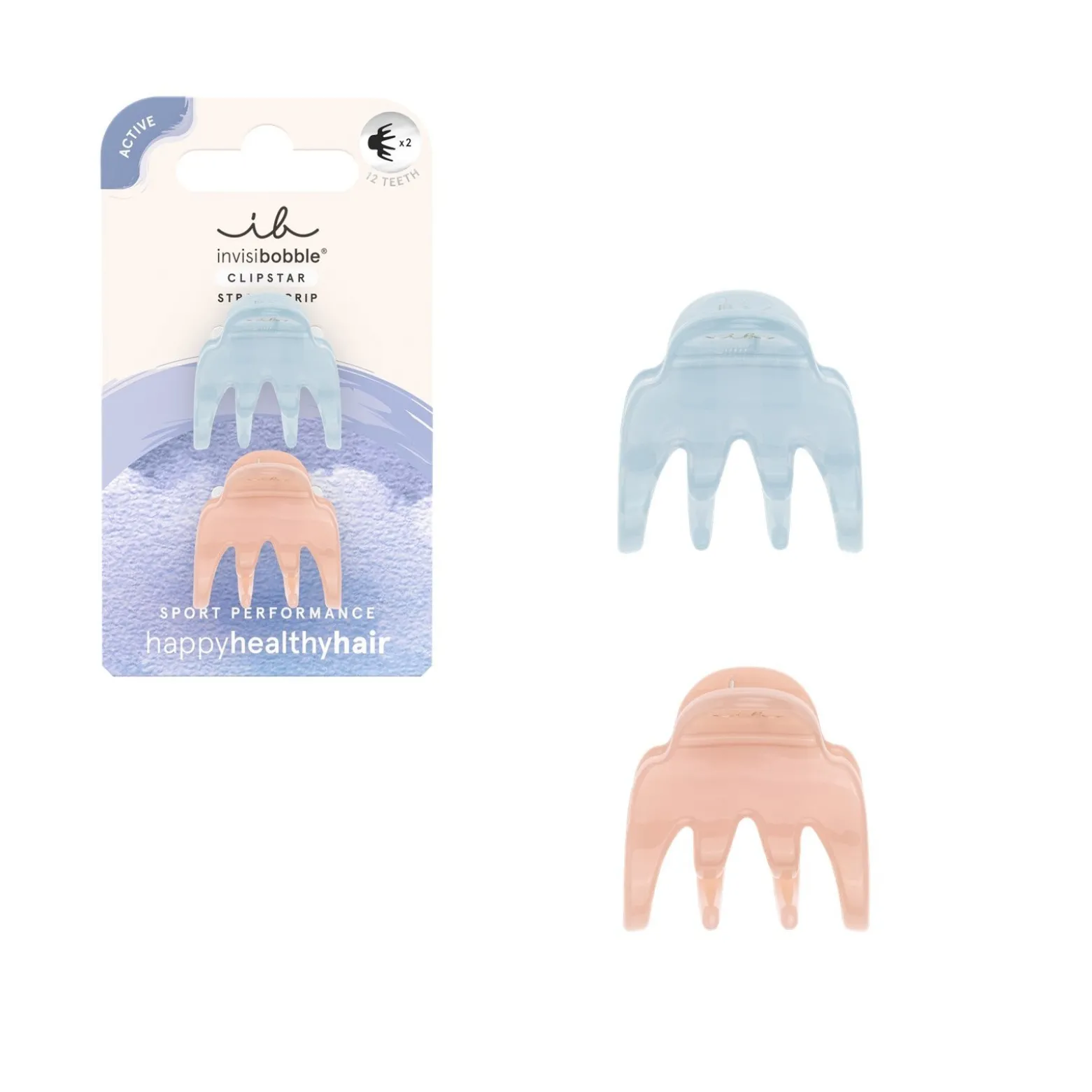 invisibobble Clipstar The Sporty Hair Claw Gym Buddy x2