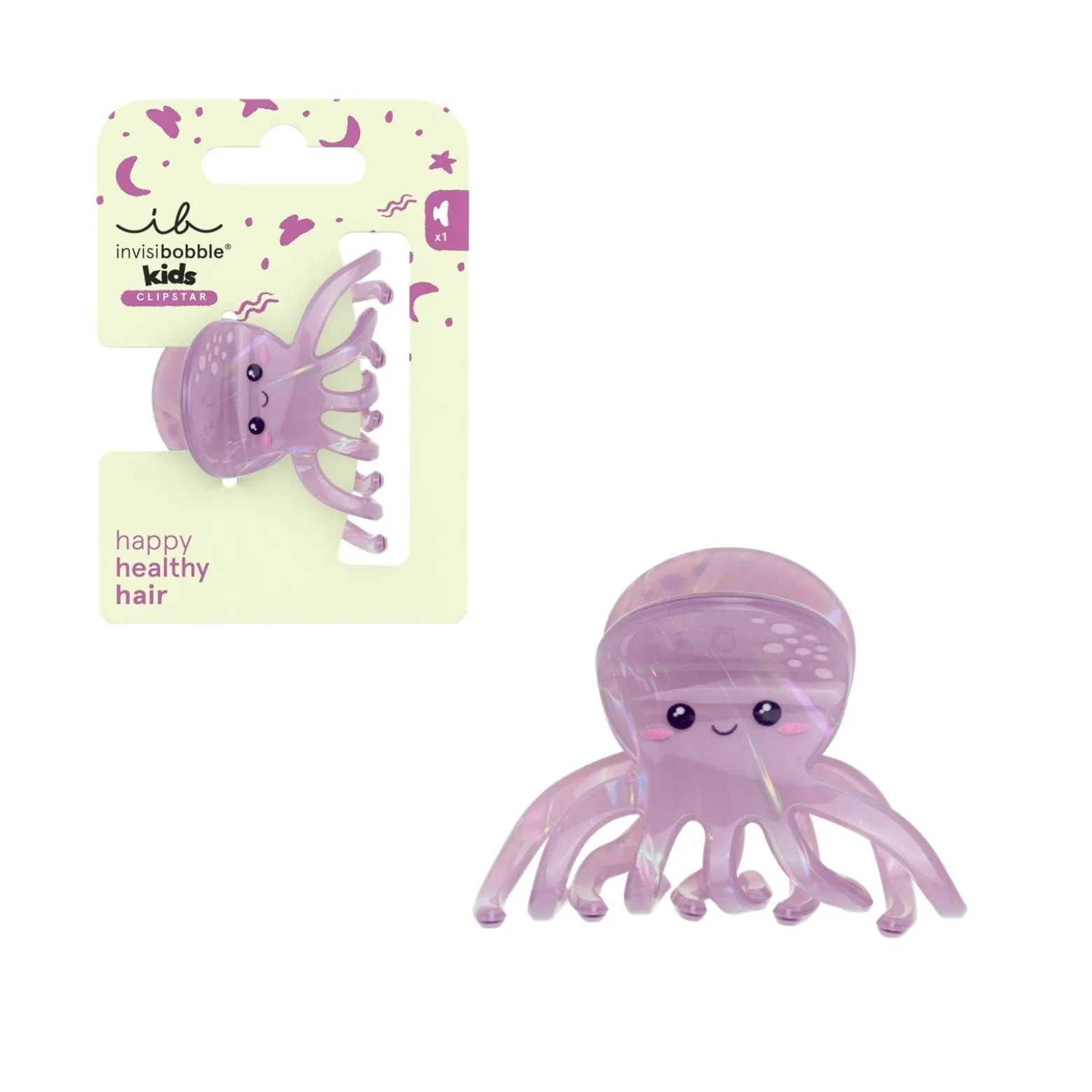 invisibobble Kids Clipstar the Playful Hair Claw Octopus Splash
