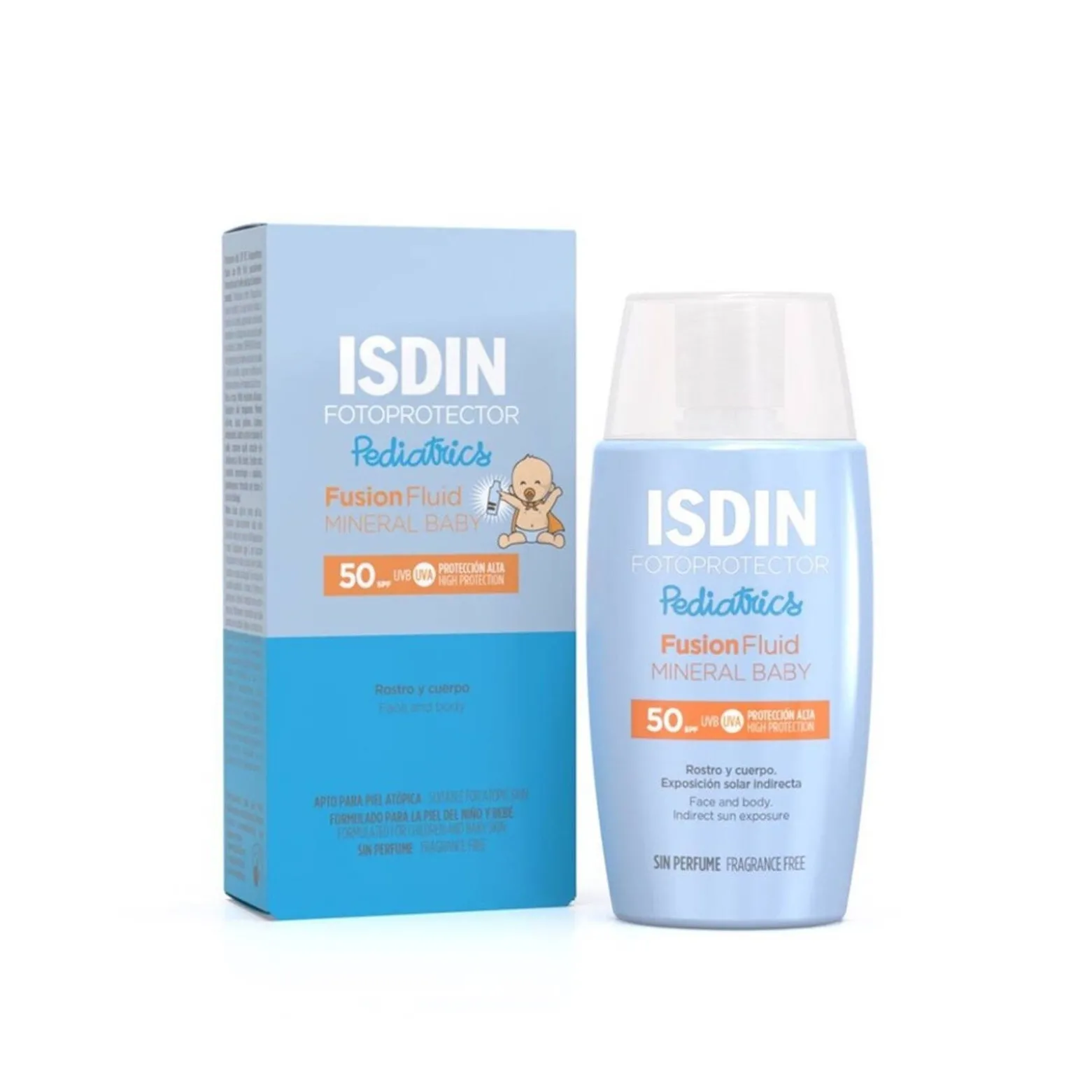 ISDIN Fotoprotector Pediatrics Fusion Fluid Mineral Baby SPF50+ 50ml (1.69floz)