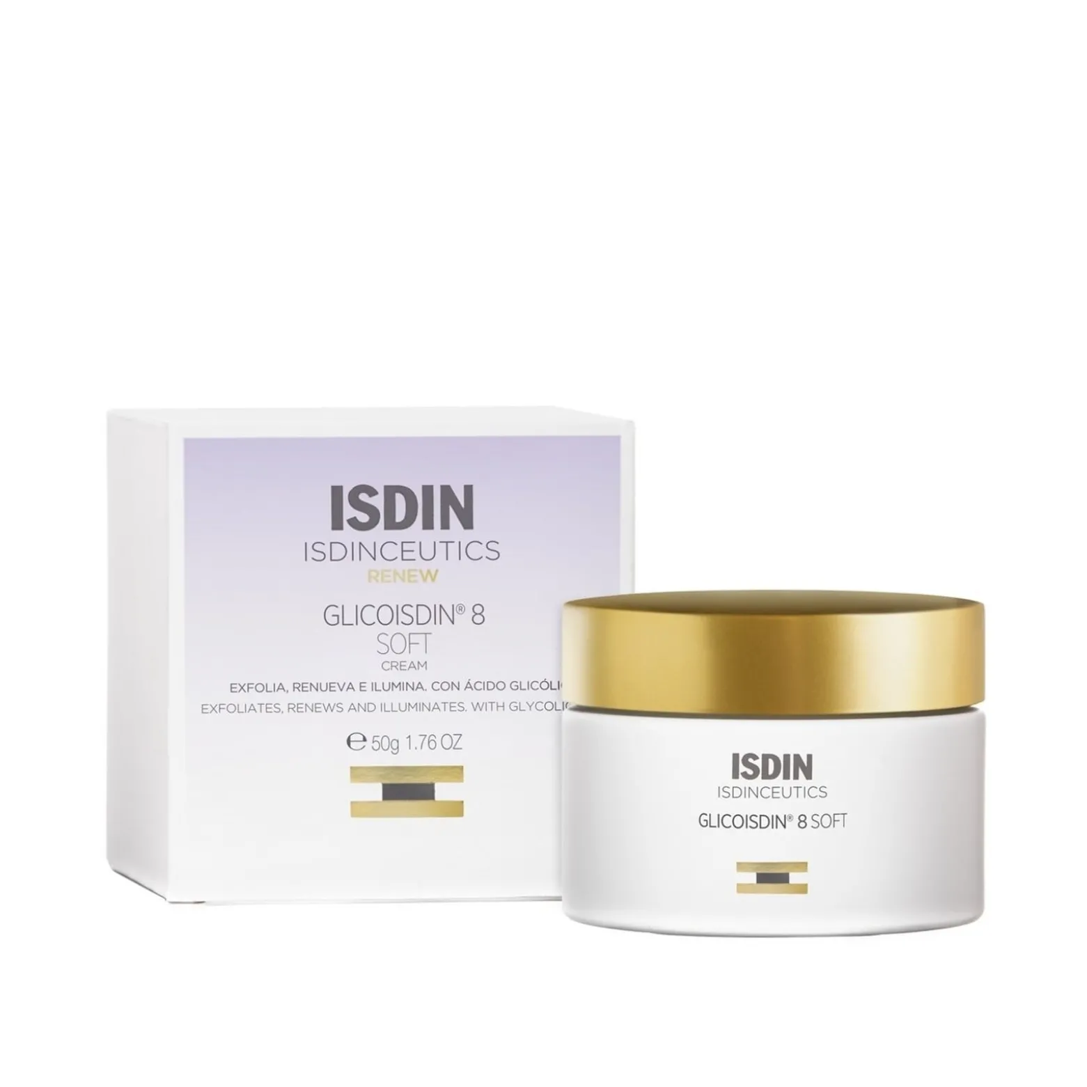 ISDINCEUTICS Glicoisdin 8 Soft Cream with Peeling Effect 50g (1.76oz)