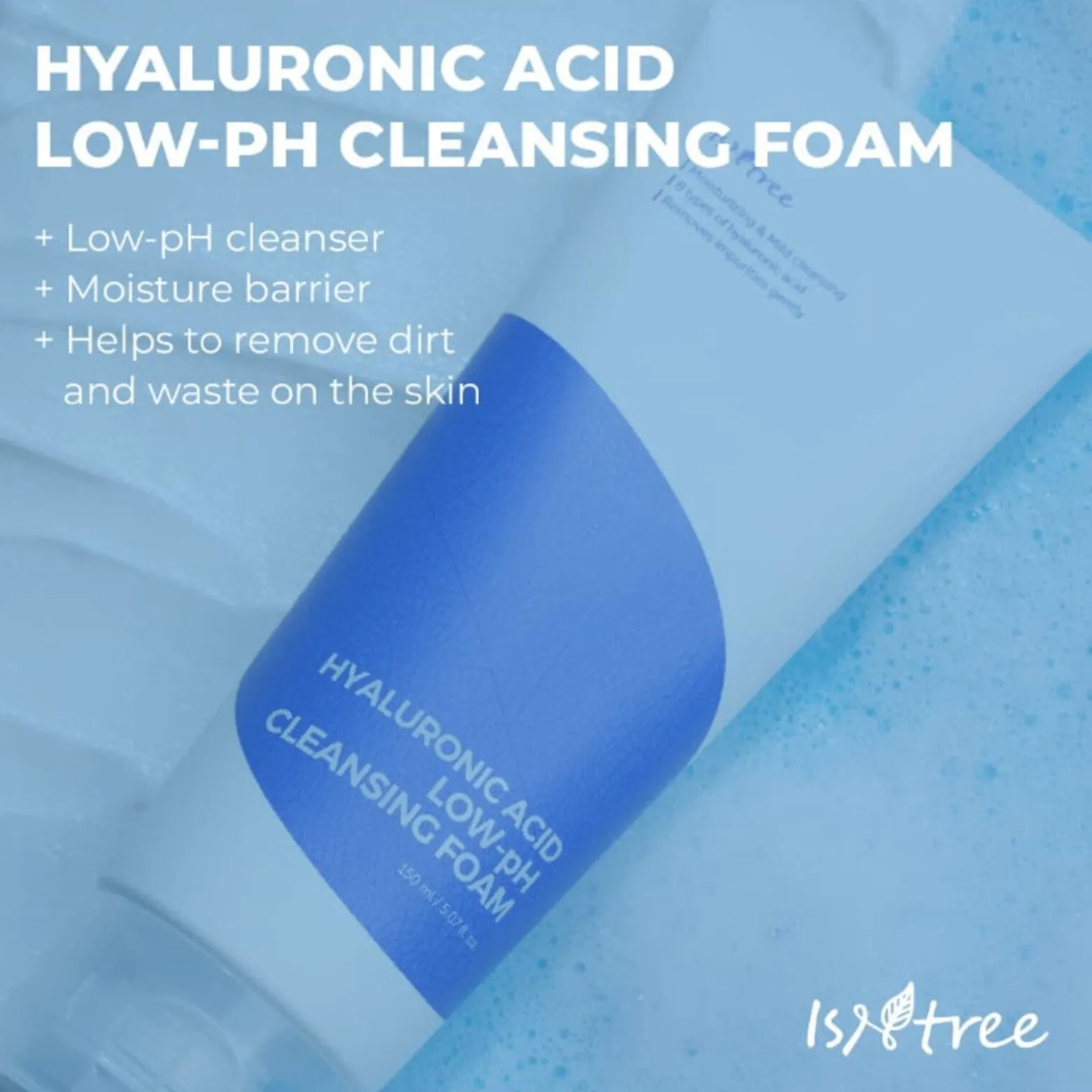 Isntree Hyaluronic Acid Low-pH Cleansing Foam 150ml (5.07floz)