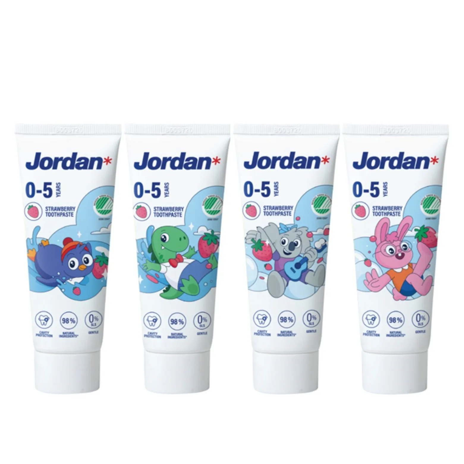 Jordan Kids Toothpaste 0-5 Years Strawberry 50ml (1.69floz)