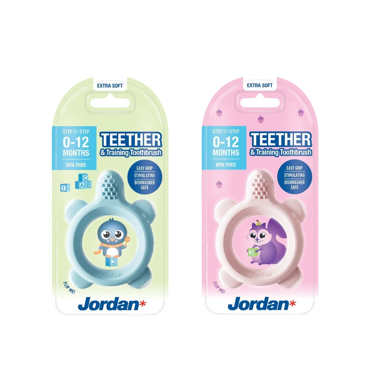 Jordan Step By Step Teether & Training Toothbrush x1