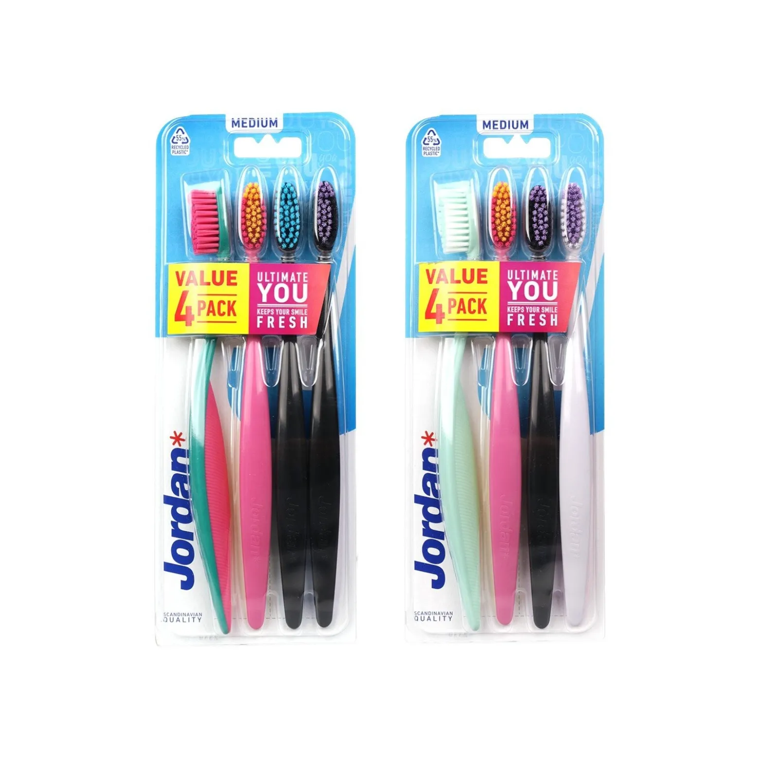 Jordan Ultimate You Medium Toothbrush x4