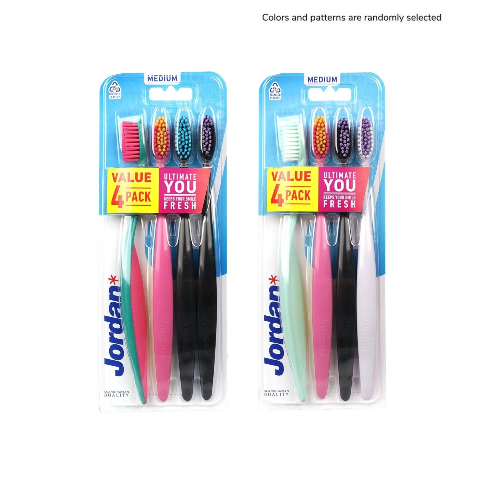 Jordan Ultimate You Medium Toothbrush x4