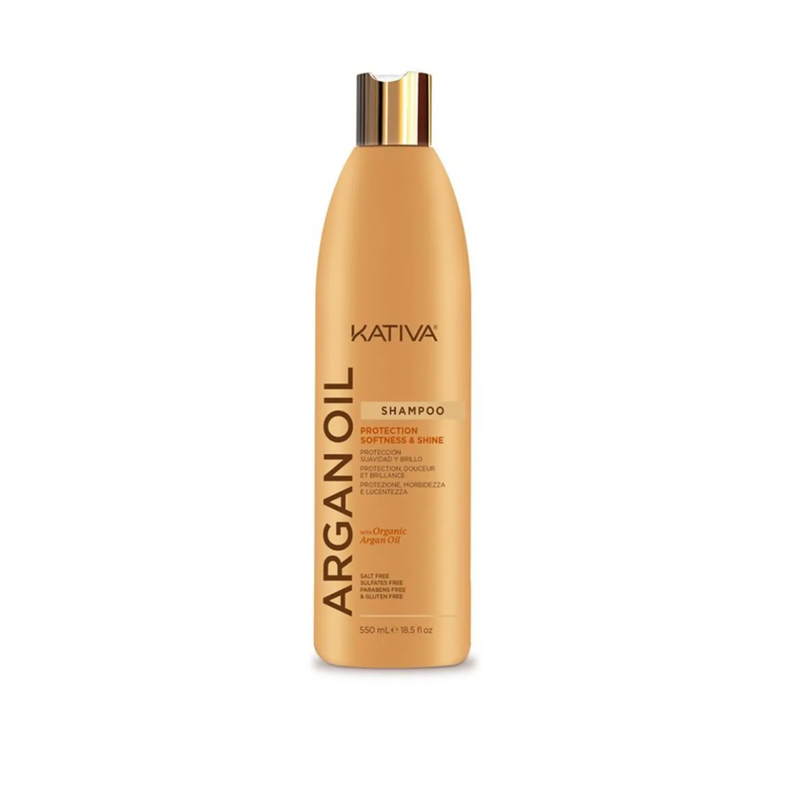 Kativa Argan Oil Protection Softness & Shine Shampoo 550ml (18.5floz)