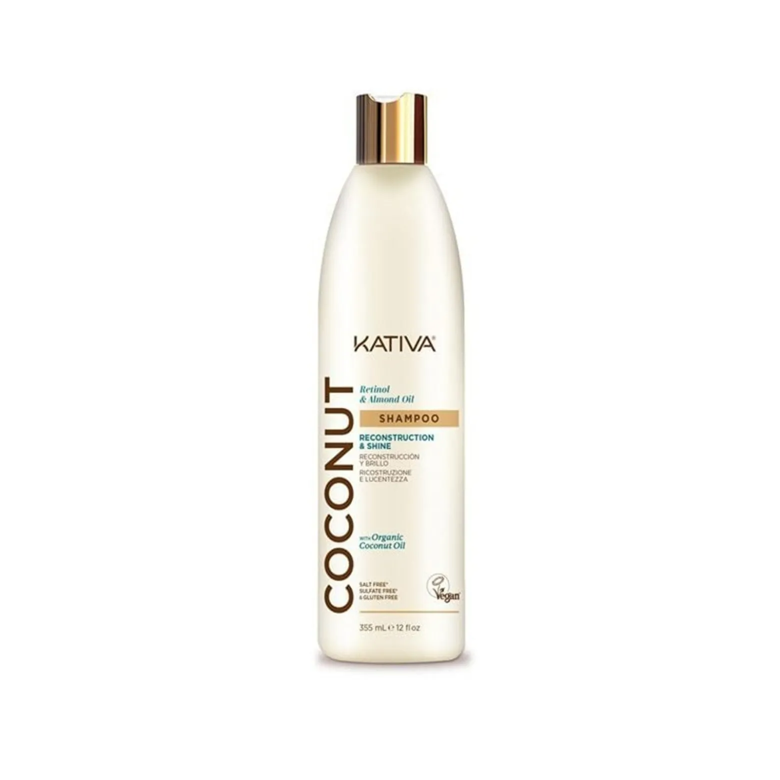 Kativa Coconut Reconstruction & Shine Shampoo 355ml (12floz)