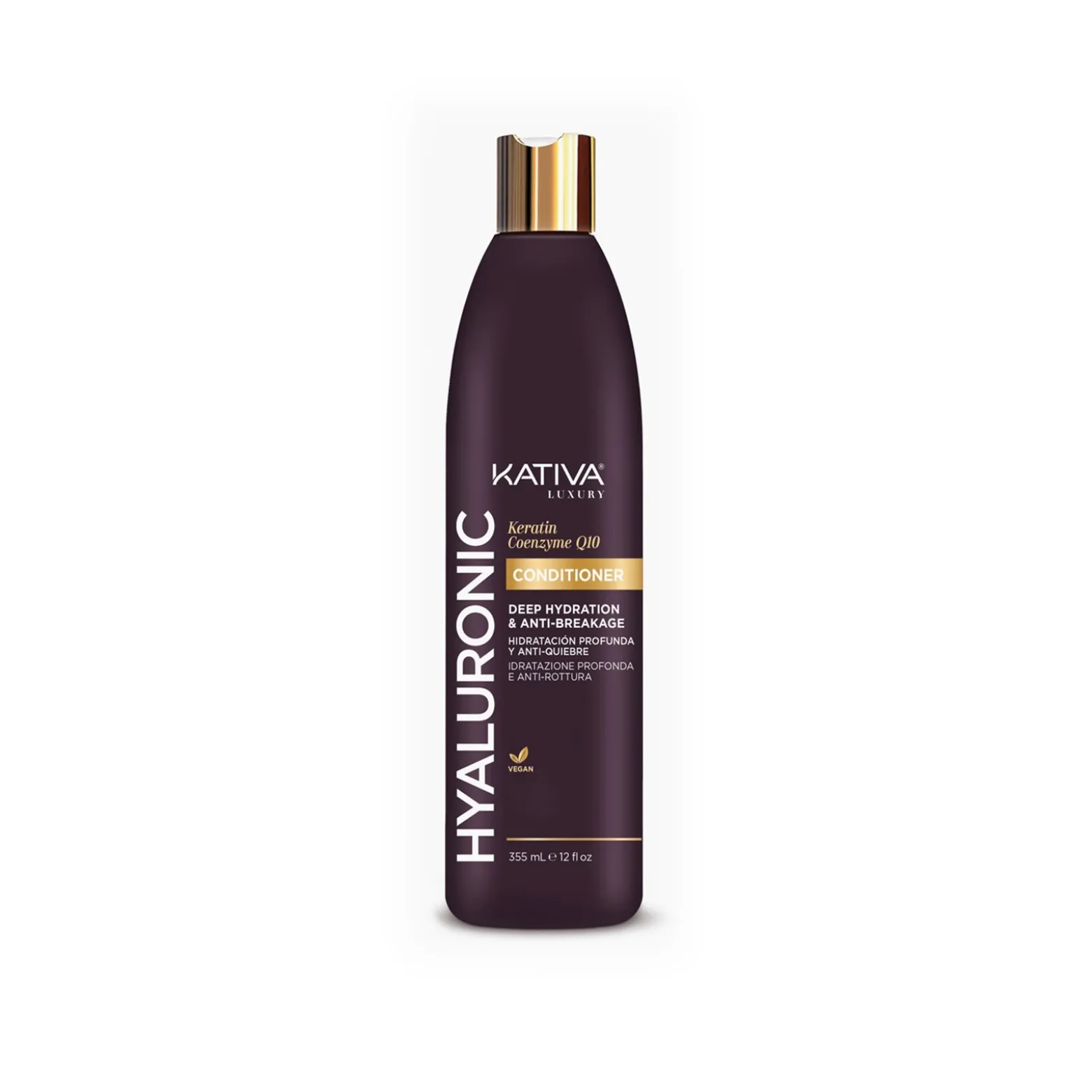 Kativa Luxury Hyaluronic Keratin Coenzyme Q10 Conditioner 355ml (12floz)