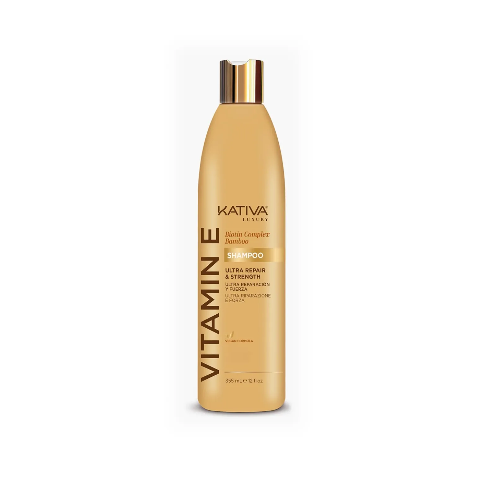 Kativa Vitamin-E Biotin Complex Bamboo Shampoo 355ml (12floz)