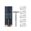 King C. Gillette Double Edge Safety Razor + 5 Razor Blades