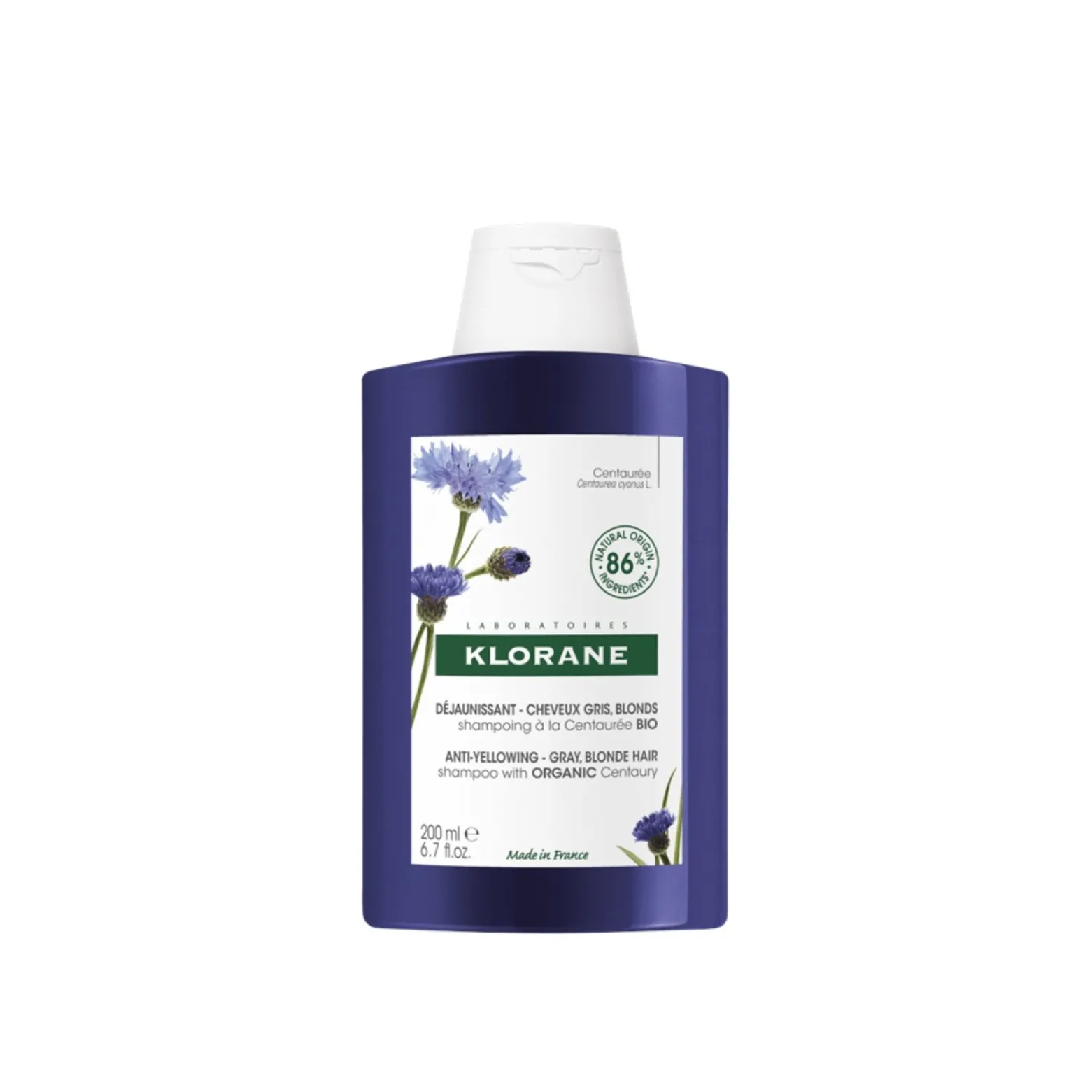 Klorane Anti-Yellowing Shampoo with Centaury 200ml (6.76floz)