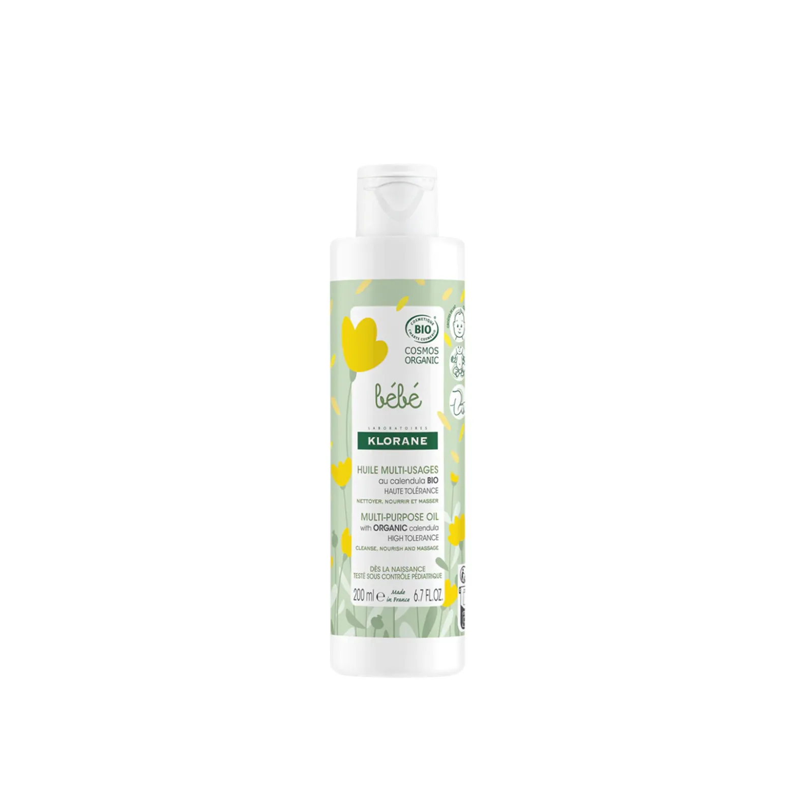 Klorane Baby Multi-Purpose Oil with Organic Calendula 200ml (6.7floz)