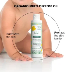 Klorane Baby Multi-Purpose Oil with Organic Calendula 200ml (6.7floz)