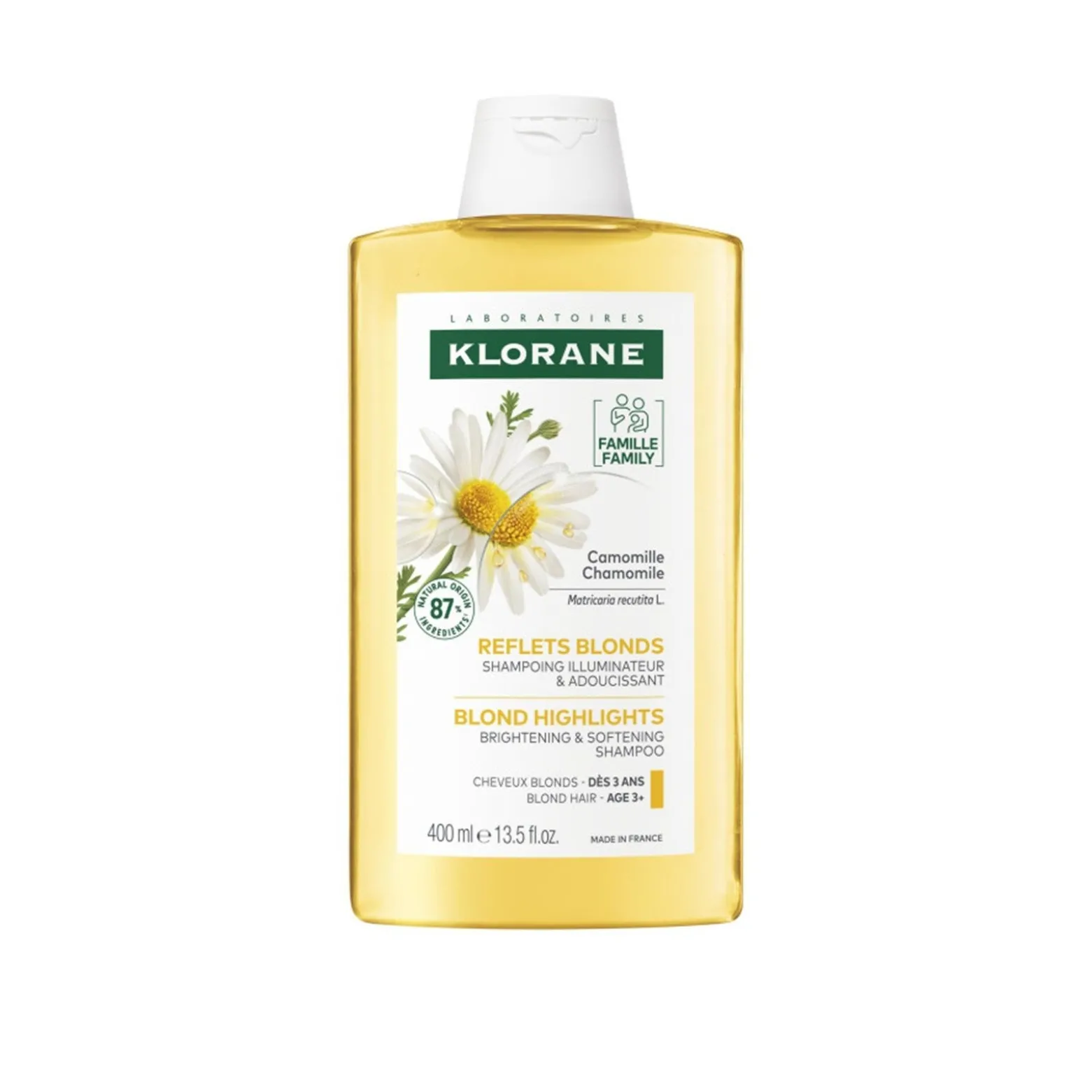Klorane Blonde Highlights Shampoo with Chamomile 400ml (13.5floz)