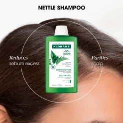 Klorane Oil Control Shampoo with Nettle 400ml (13.53floz)