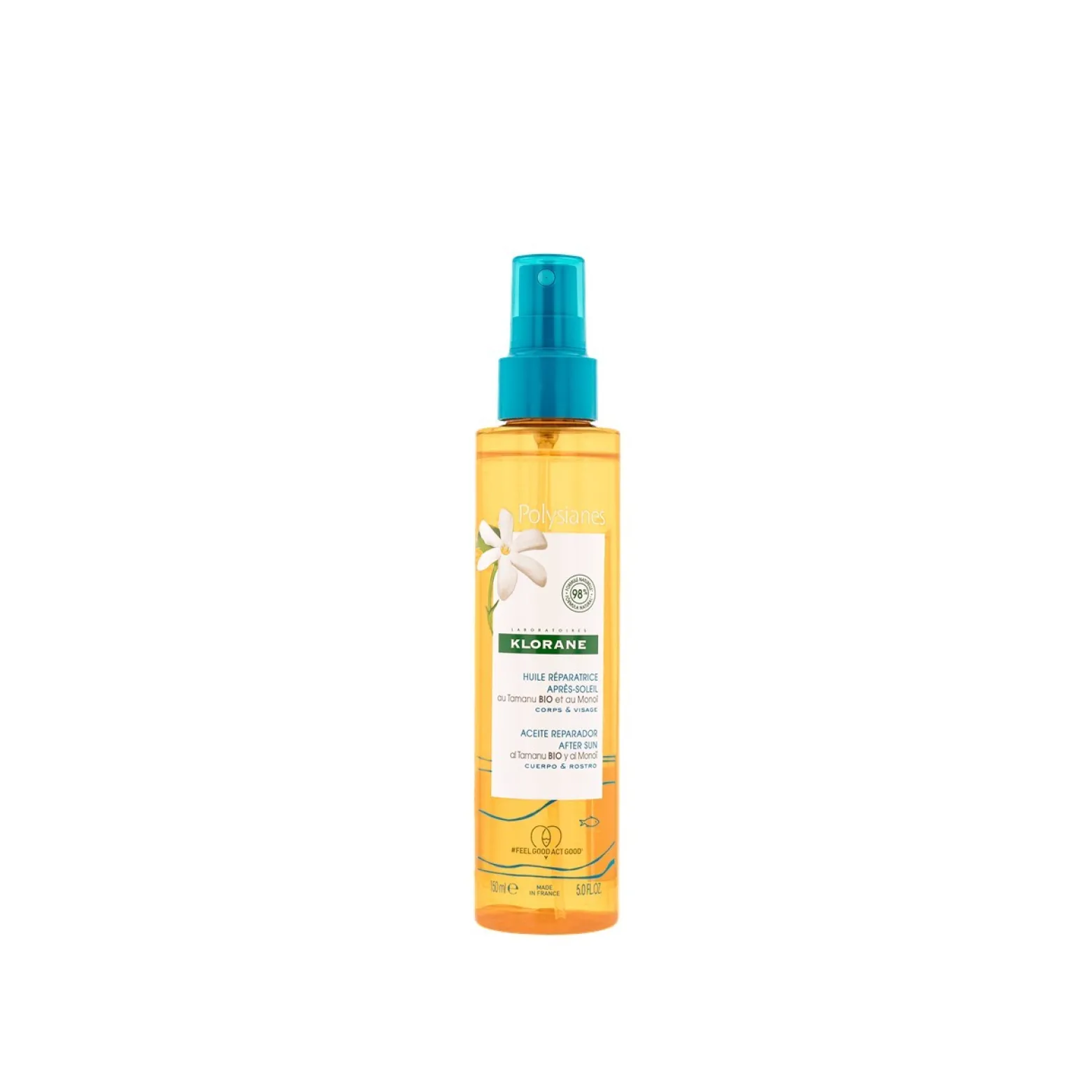 Klorane Polysianes After-Sun Repair Oil with Tamanu and Monoi 150ml (5.07floz)
